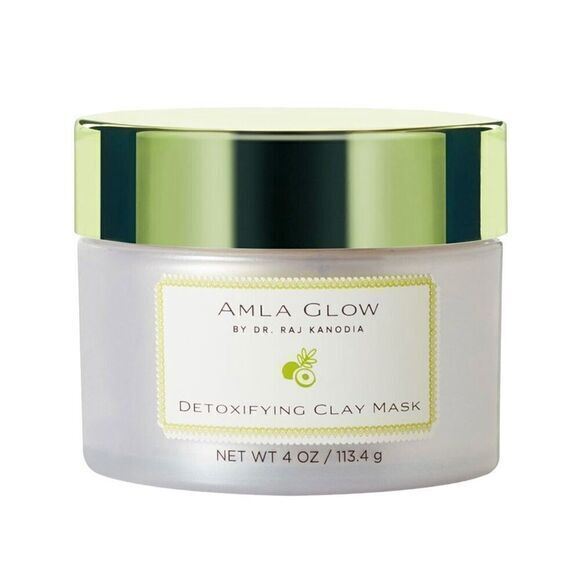 Amla Glow Detoxifying Clay Mask 4 oz New Sealed Box By Dr. Raj Kanodia - Picture 2 of 6